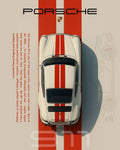 Porsche Retro Classic Poster