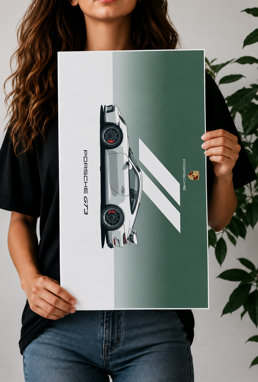 Porsche 911 GT3 Minimalist Car Poster