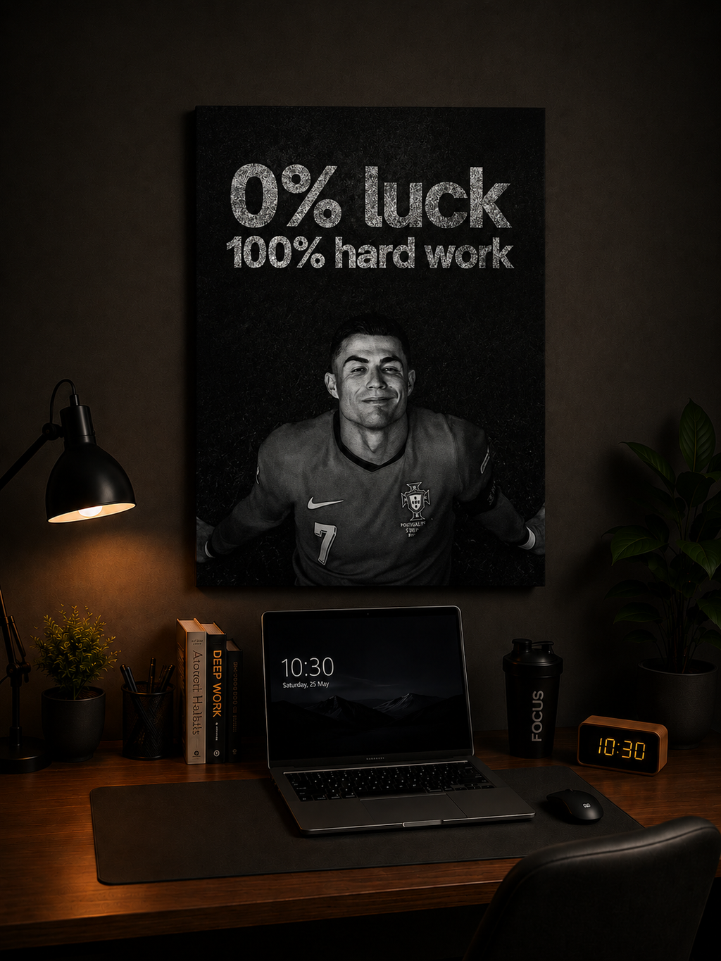Hard Work Beats Luck Poster