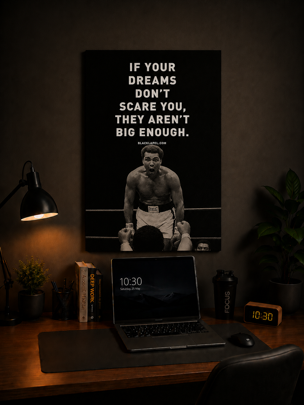 Muhammad Ali Motivational Quote Wall Poster