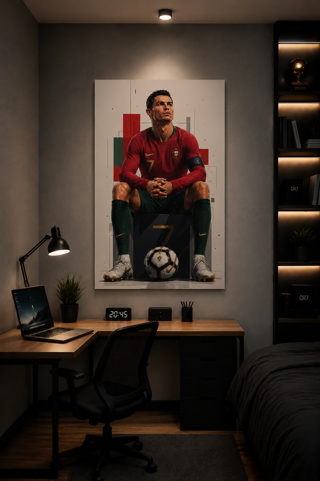 Ronaldo Thinker Inspirational Art