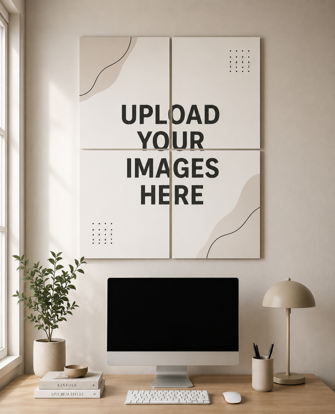 Customize Your Wall 4 piece Split Art Set
