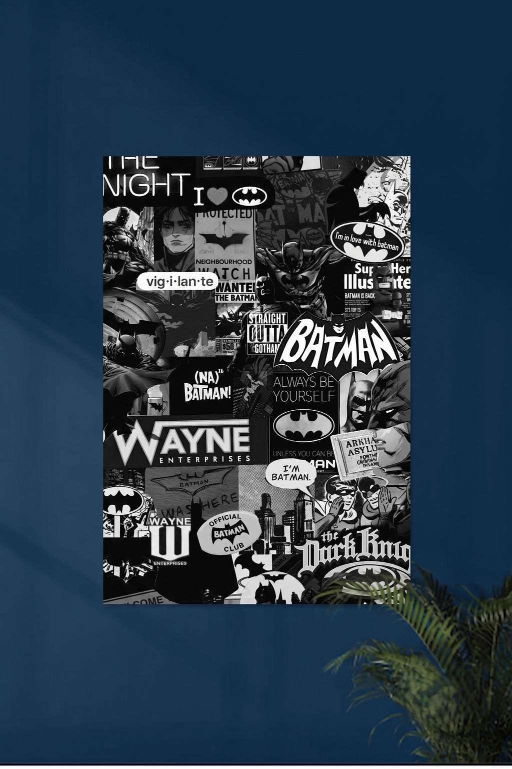 The Dark Knight Comic Collage Premium Poster
