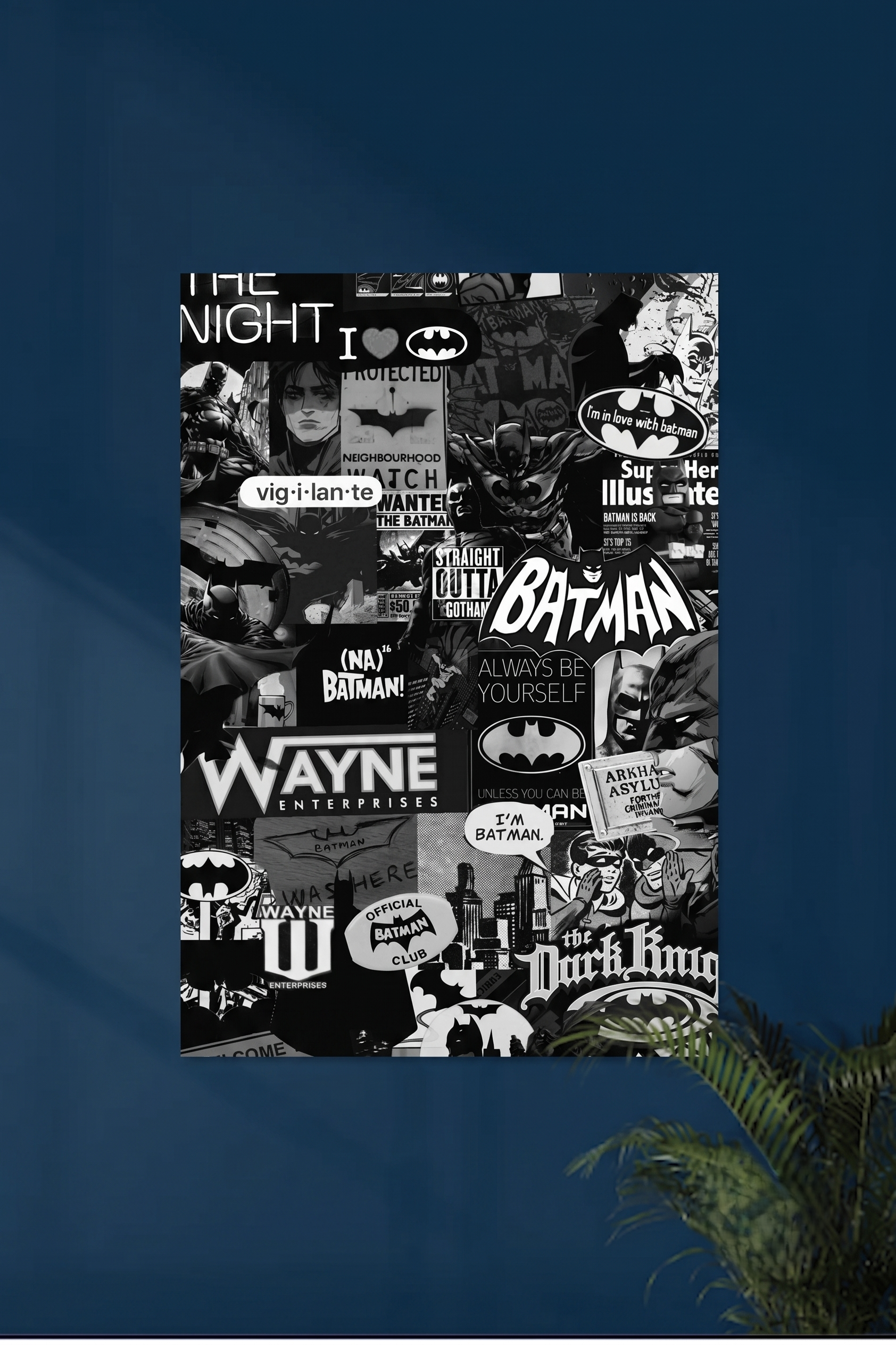 The Dark Knight Comic Collage Premium Poster