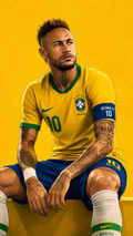 Neymar Brazil Jersey Art