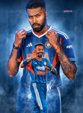Hardik Pandya Champion Aura Poster