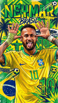 Neymar Brasil No.10 Poster