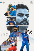 Virat Kohli Career Collage Poster