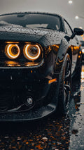 Moody Night Drive Dodge Poster