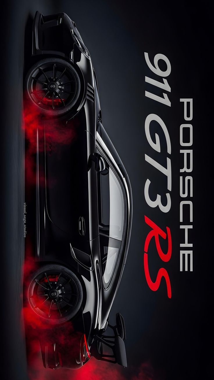Porsche GT3RS Crimson Edition Supercar Wall Art