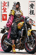 Neo Tokyo Bike Girl Poster