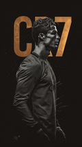 CR7 Golden Profile Wall Art