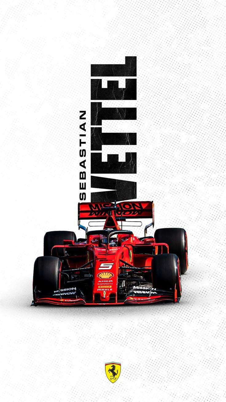 Sebastian Vettel Scuderia Ferrari F1 Poster