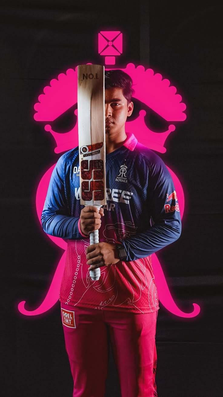 vaibhav Suryanshi Neon Royals Poster