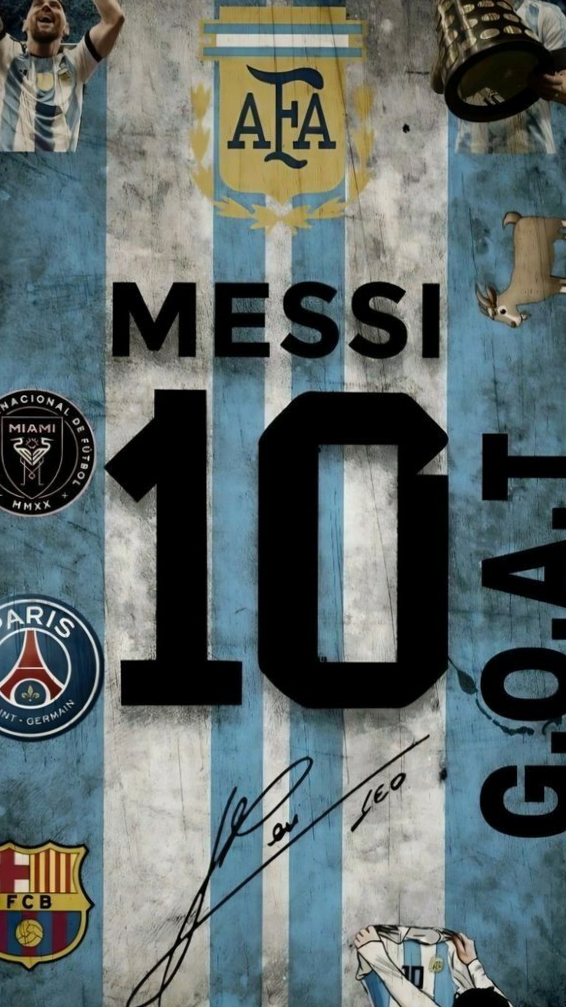 Messi GOAT Number 10 Poster
