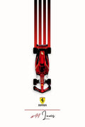Ferrari F1 Red Line Aesthetic Poster