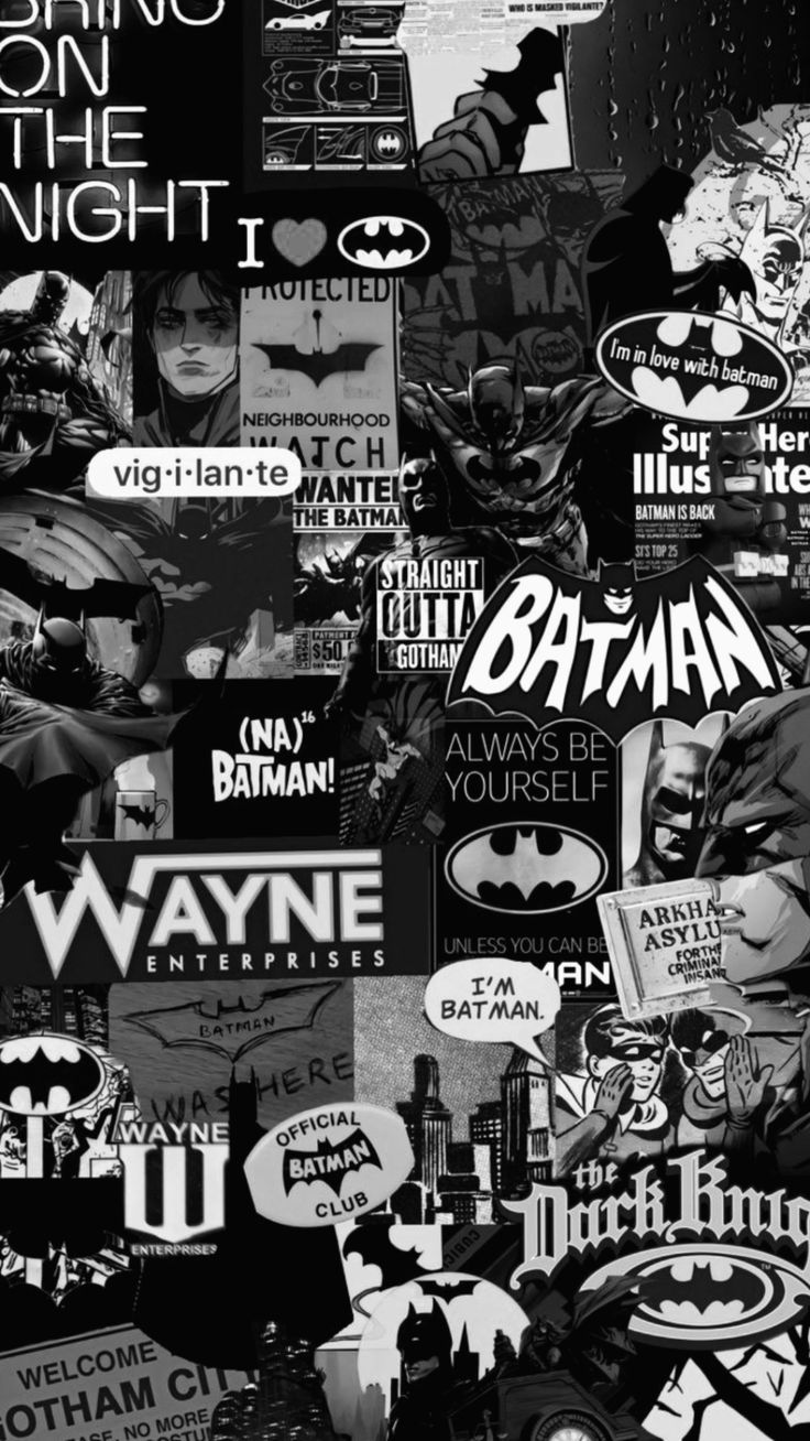 The Dark Knight Comic Collage Premium Poster