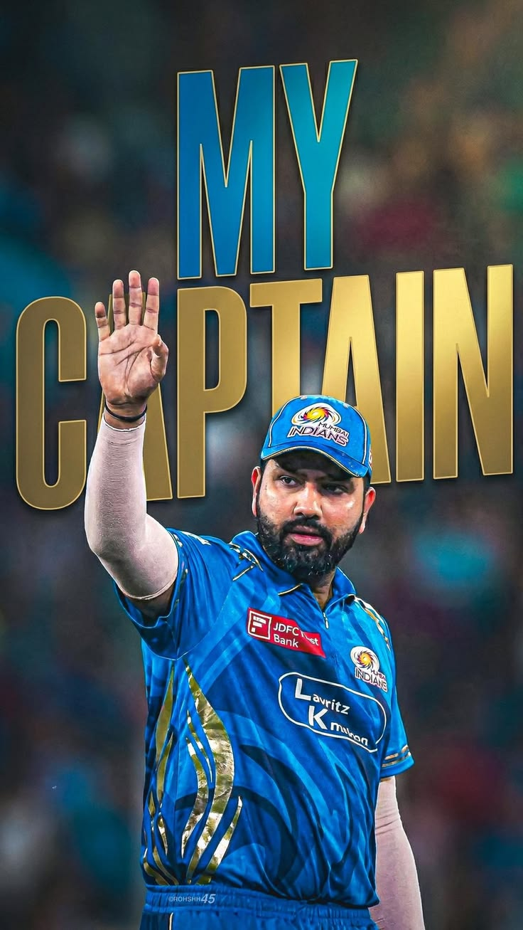 Rohit Sharma My Captain Poster