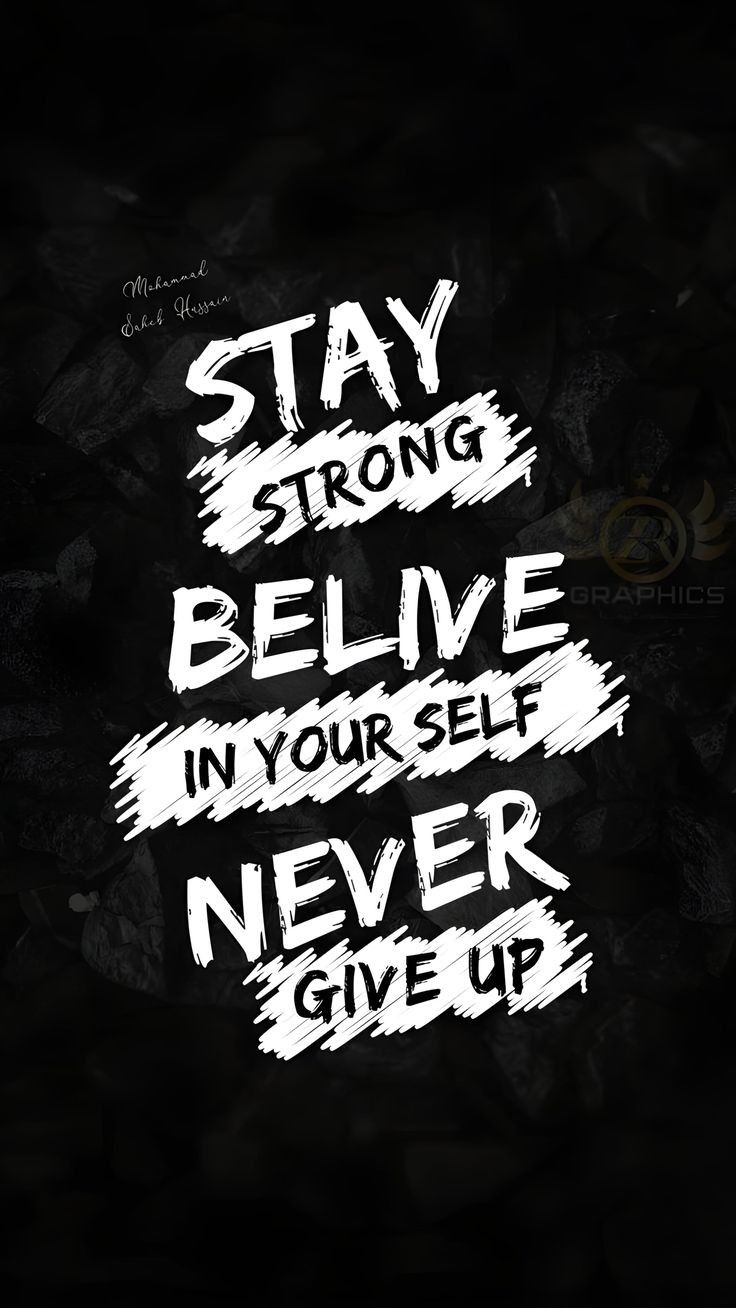 Stay Strong Believe Poster