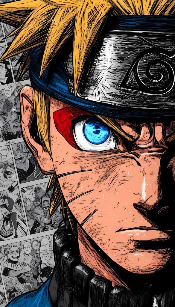 Naruto Uzumaki Close-up Premium Anime Manga Poster