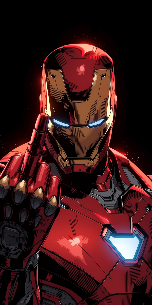Iron Man Comic Fusion Poster