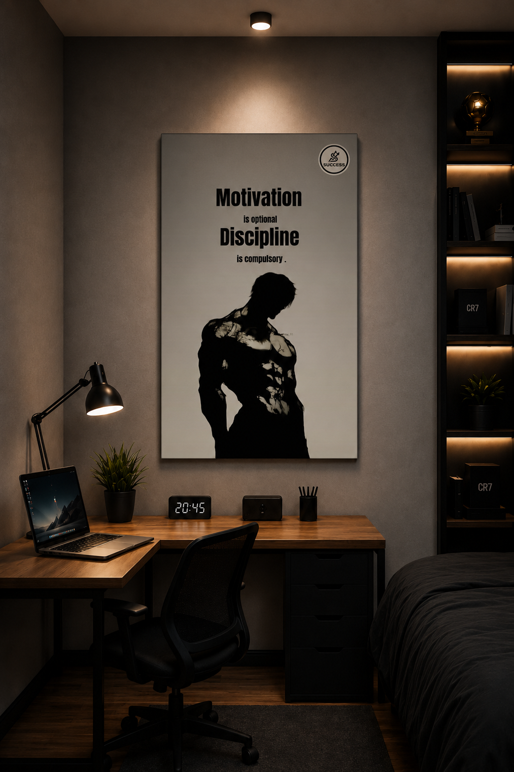 Motivation Is Optional Discipline Is Compulsory Poster
