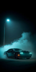 Foggy Drive Dodge Poster