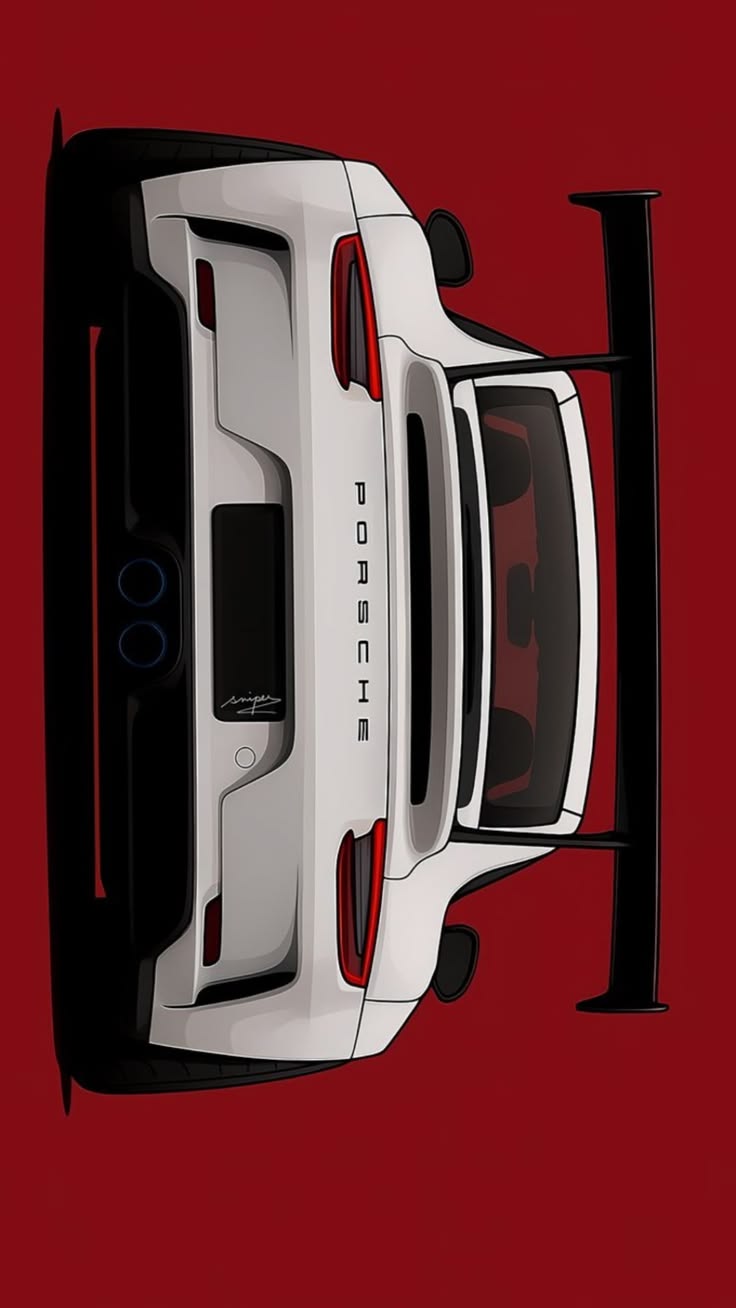 White Corvette C8 Poster