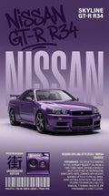 Nissan GT-R R34 Poster