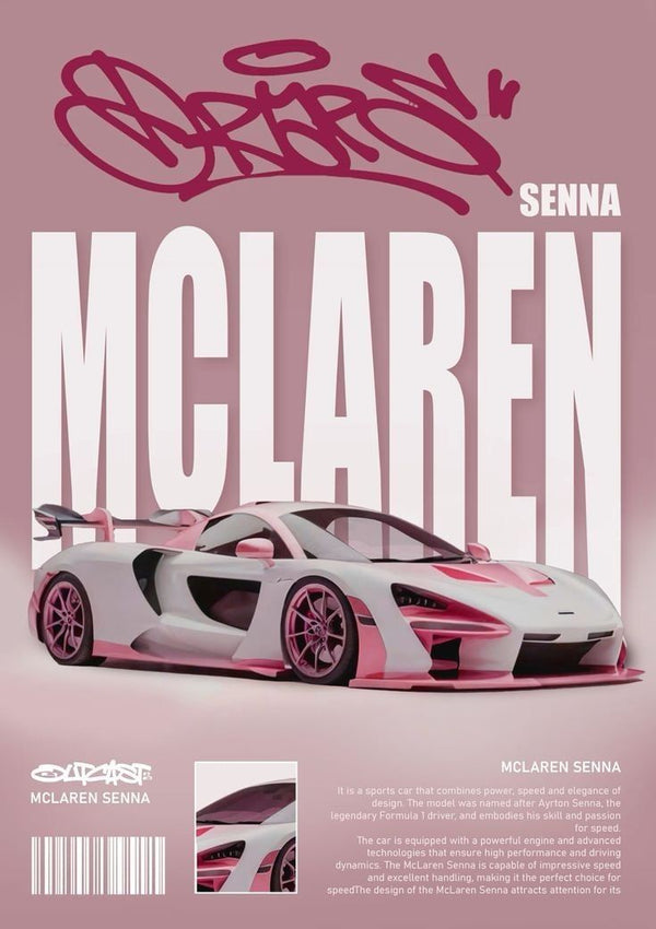 McLaren Street Art Poster
