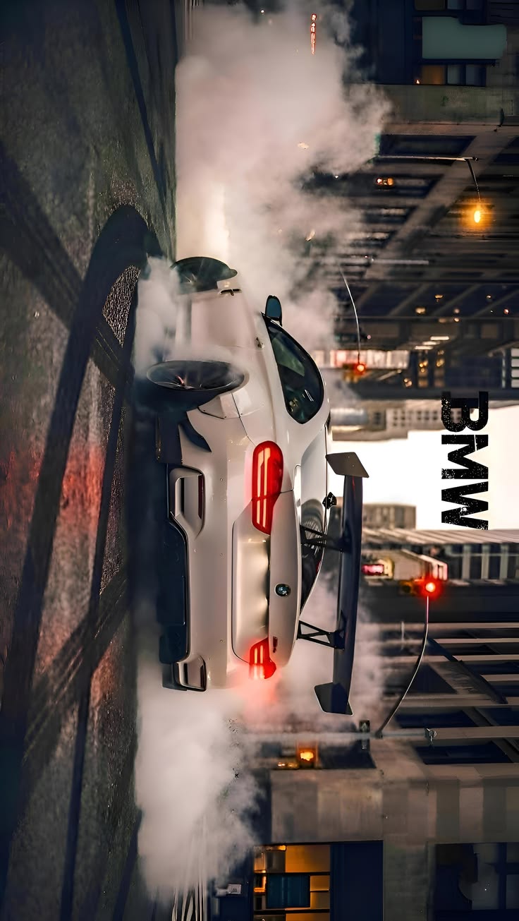 BMW Smoke Drift Poster