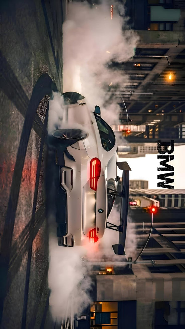 BMW Smoke Drift Poster