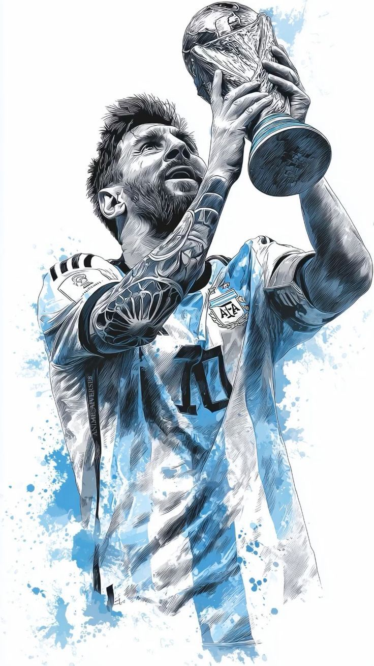 Messi World Cup Glory Poster