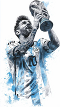 Messi World Cup Glory Poster