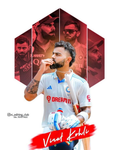 Virat Kohli Signature Art Poster