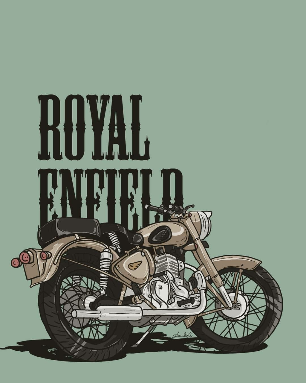 Royal Enfield Vintage Poster