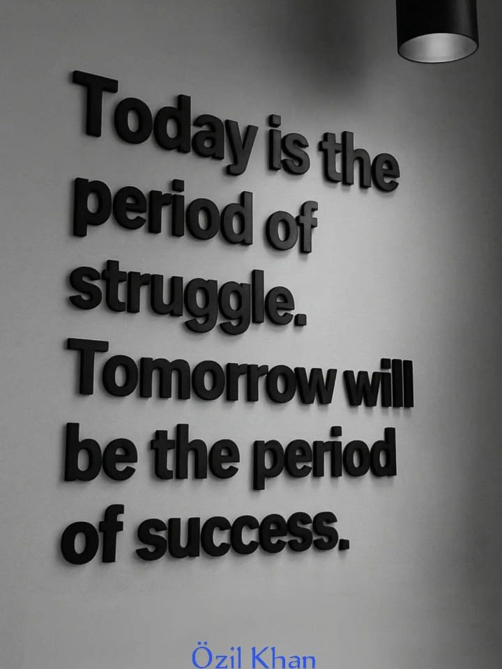 Tomorrow Brings Success Poster
