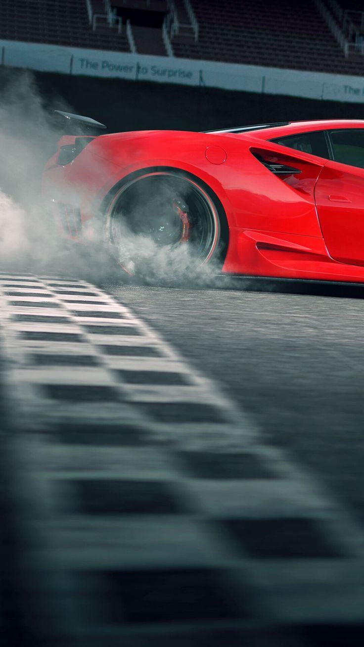 Ferrari Racing Track Drift Poster