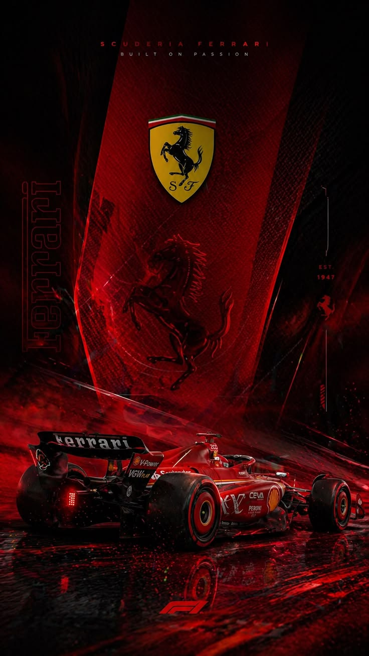 Cinematic Ferrari Formula One Track Day Wall Art