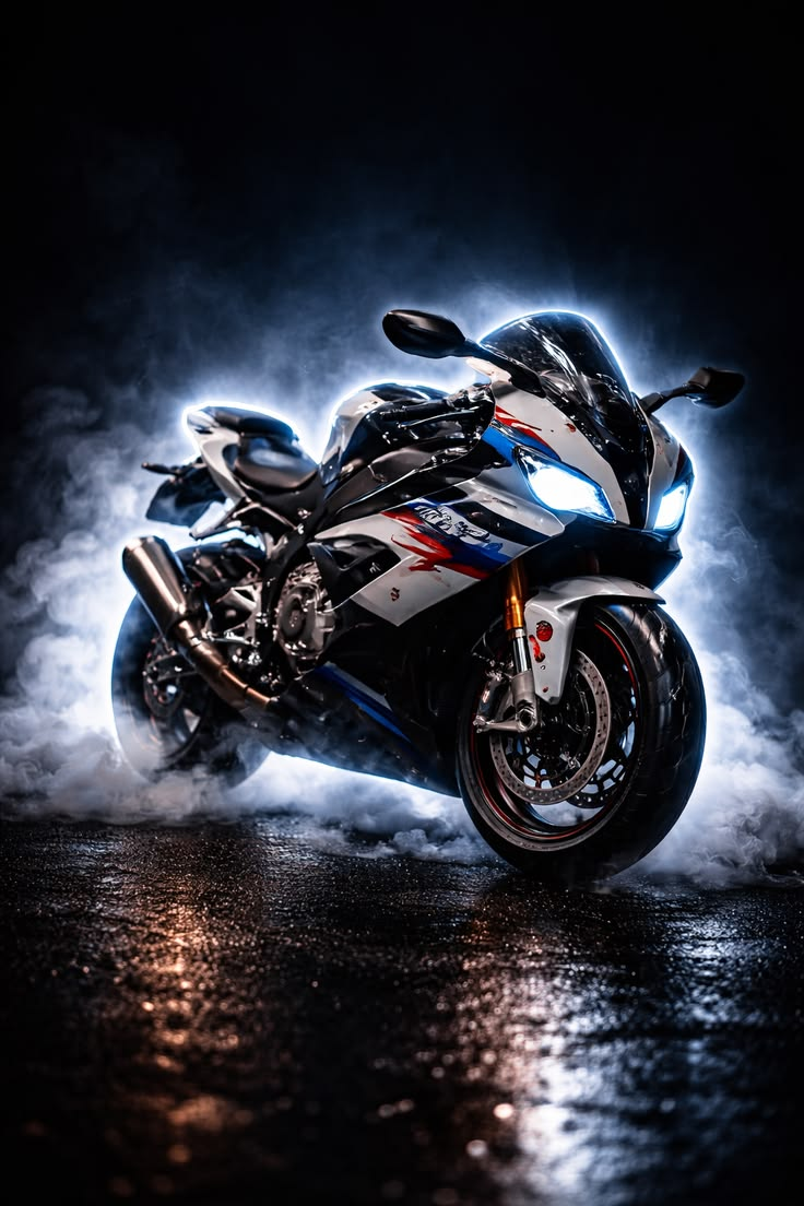 Midnight Superbike Smoke Art