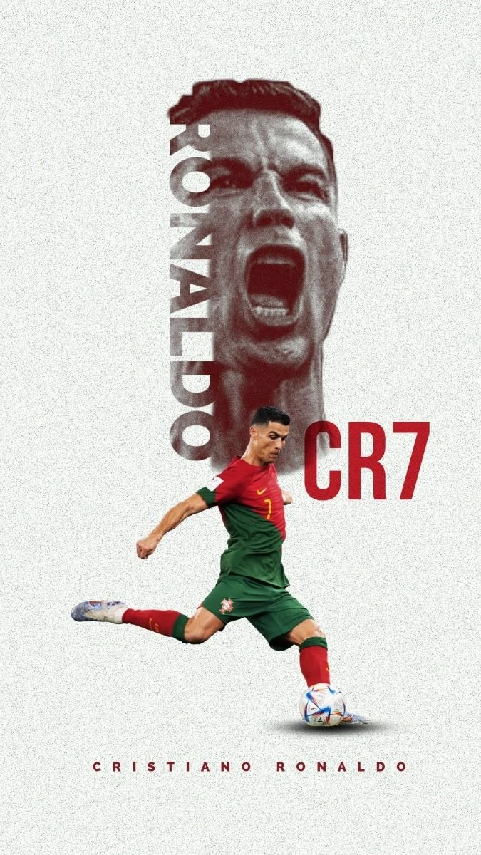 CR7 Portugal Strike Poster