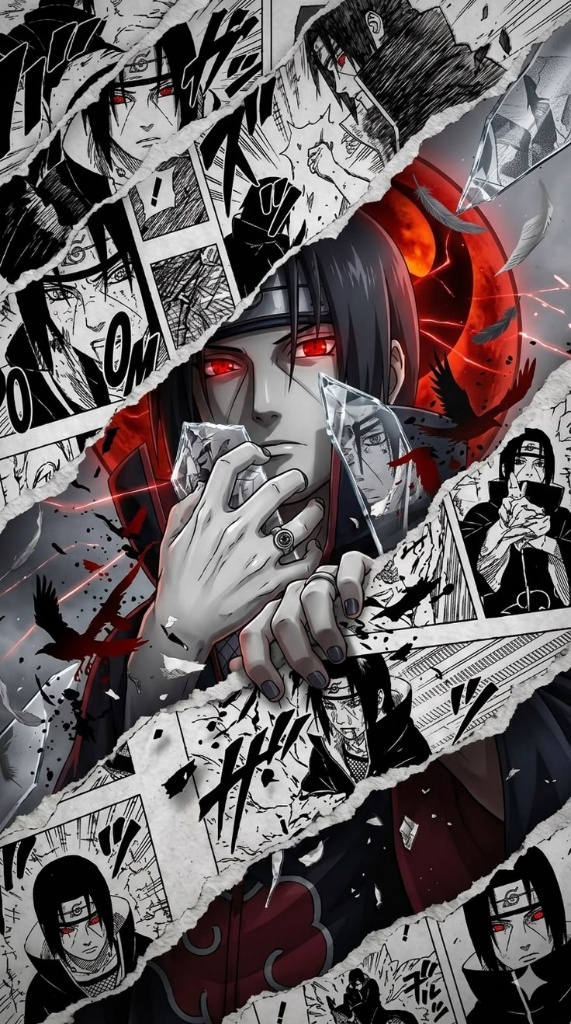 Itachi Moonlit Memories Anime Poster