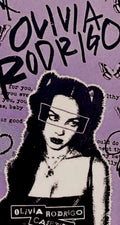 purple girl poster
