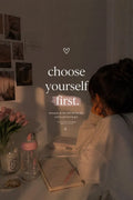 Choose Yourself First Poster | Minimalist Self-Love Art