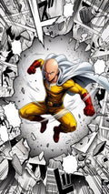 One Punch Man Saitama Manga Burst Wall Poster