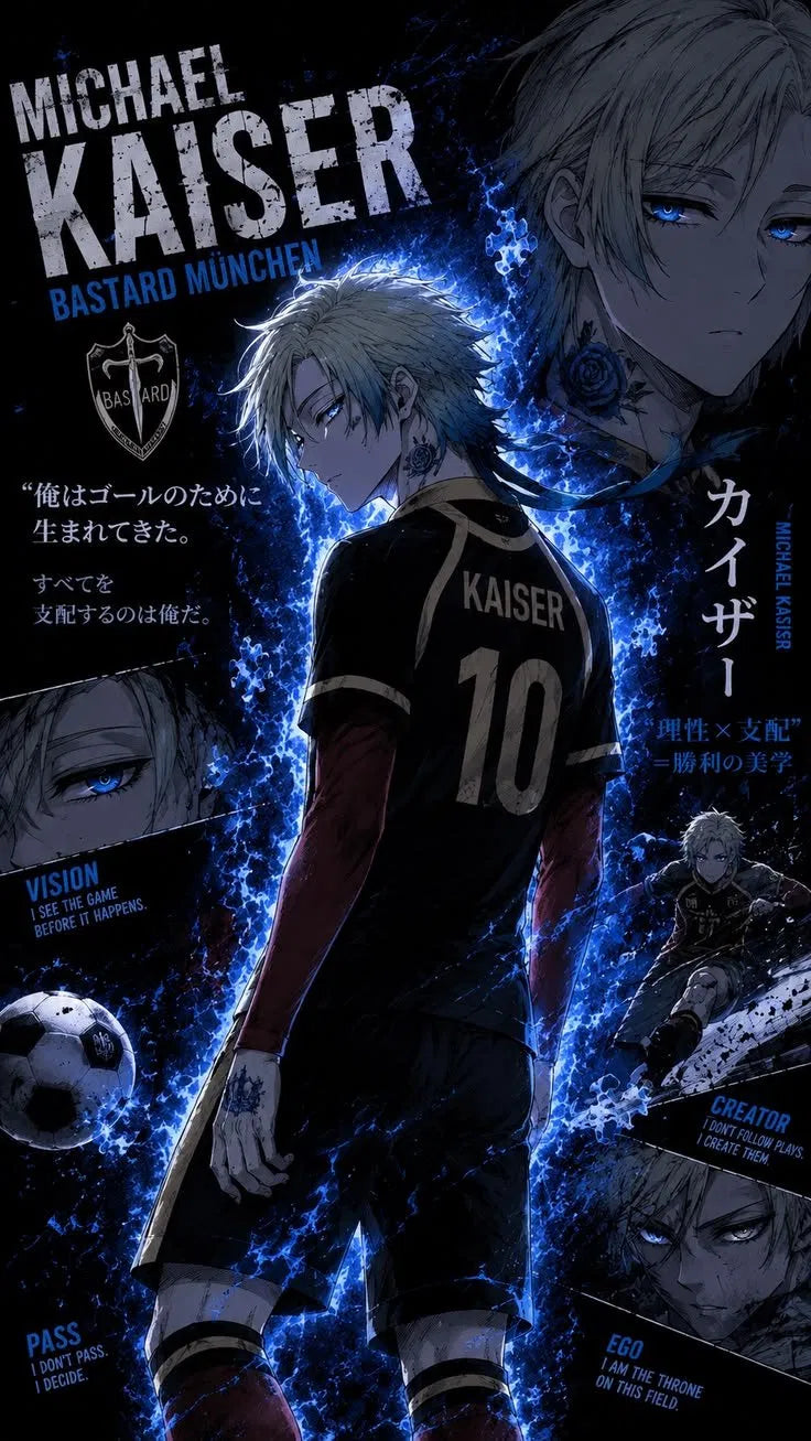 Blue Lock Michael Kaiser Bastard Munchen Poster
