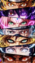 Naruto Shippuden Legendary Eyes Collage Poster