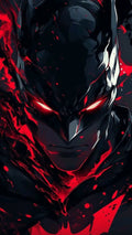 Dark Crimson Batman Wall Poster