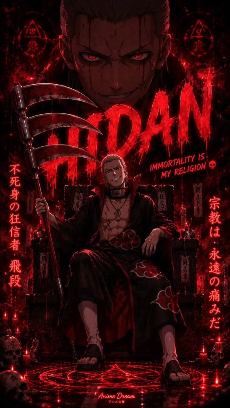 Hidan Akatsuki Anime Poster