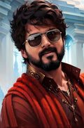 Thalapathy Vijay Leo - Royal Digital Art Poster
